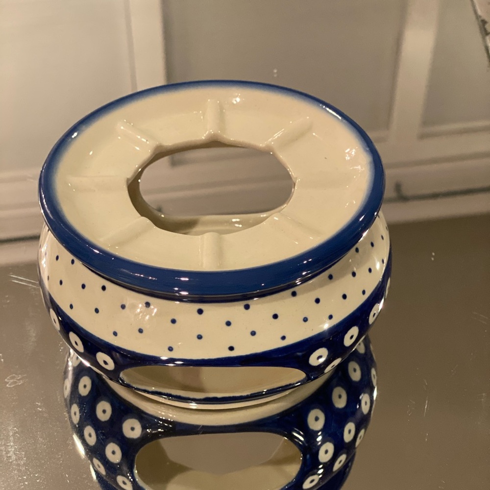 Polish Pottery Heater/Teapot Warmer